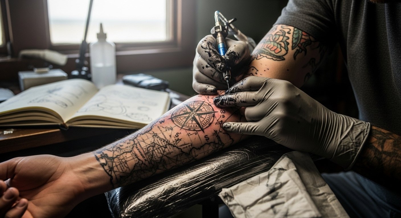 15 Top Travel Tattoo Sleeve Ideas To Inspire You
