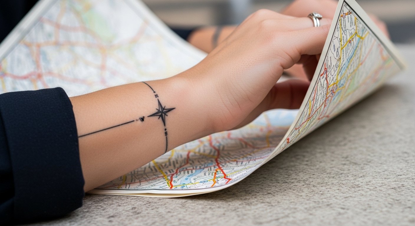 21 Easy Minimalist Travel Tattoos To Inspire You