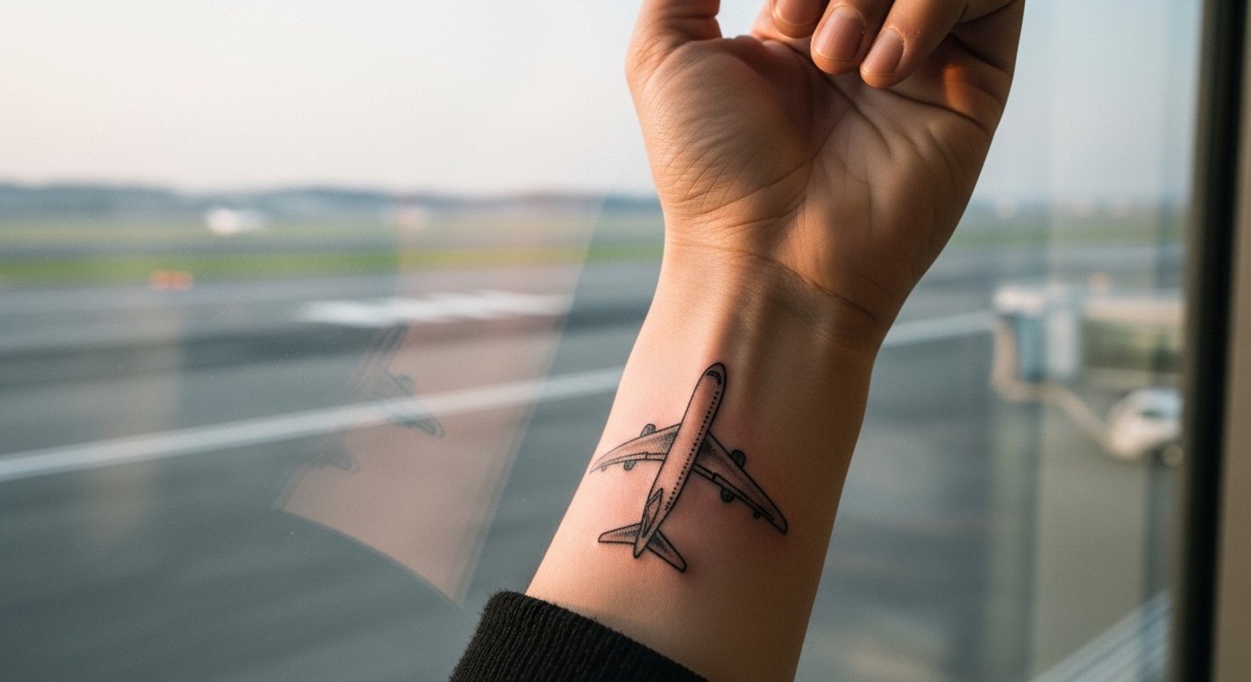 15 Cool Airplane Tattoo Ideas For Travel Lovers
